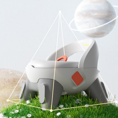 Pyramid structure baby toilet