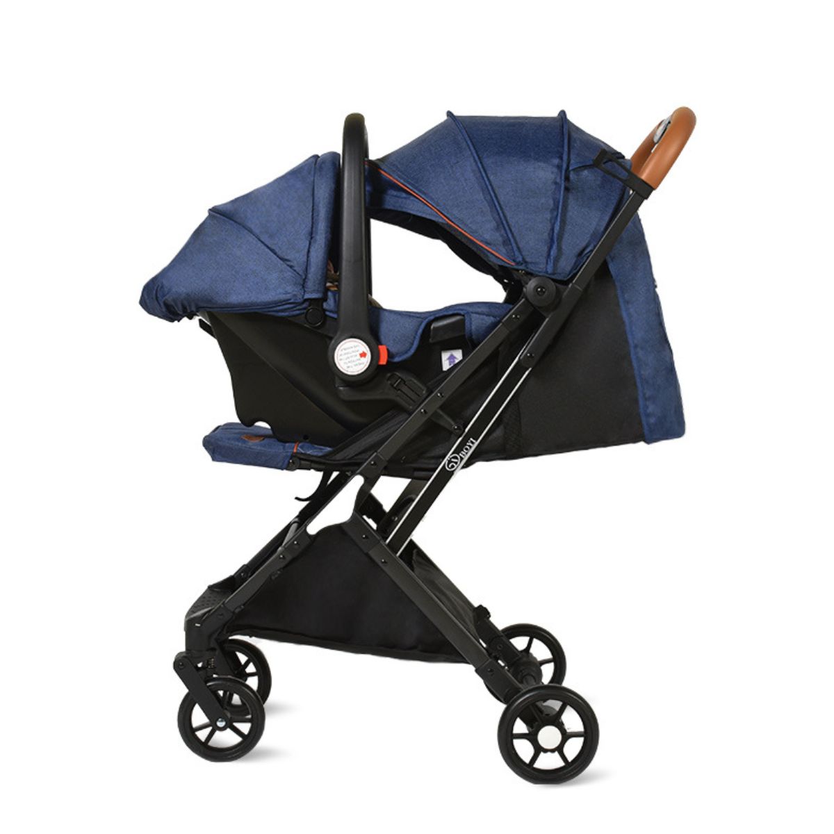 Lightweight newborn baby stroller foldable reclining can sit simple car basket safety seat four three in one-Hibobi Premium