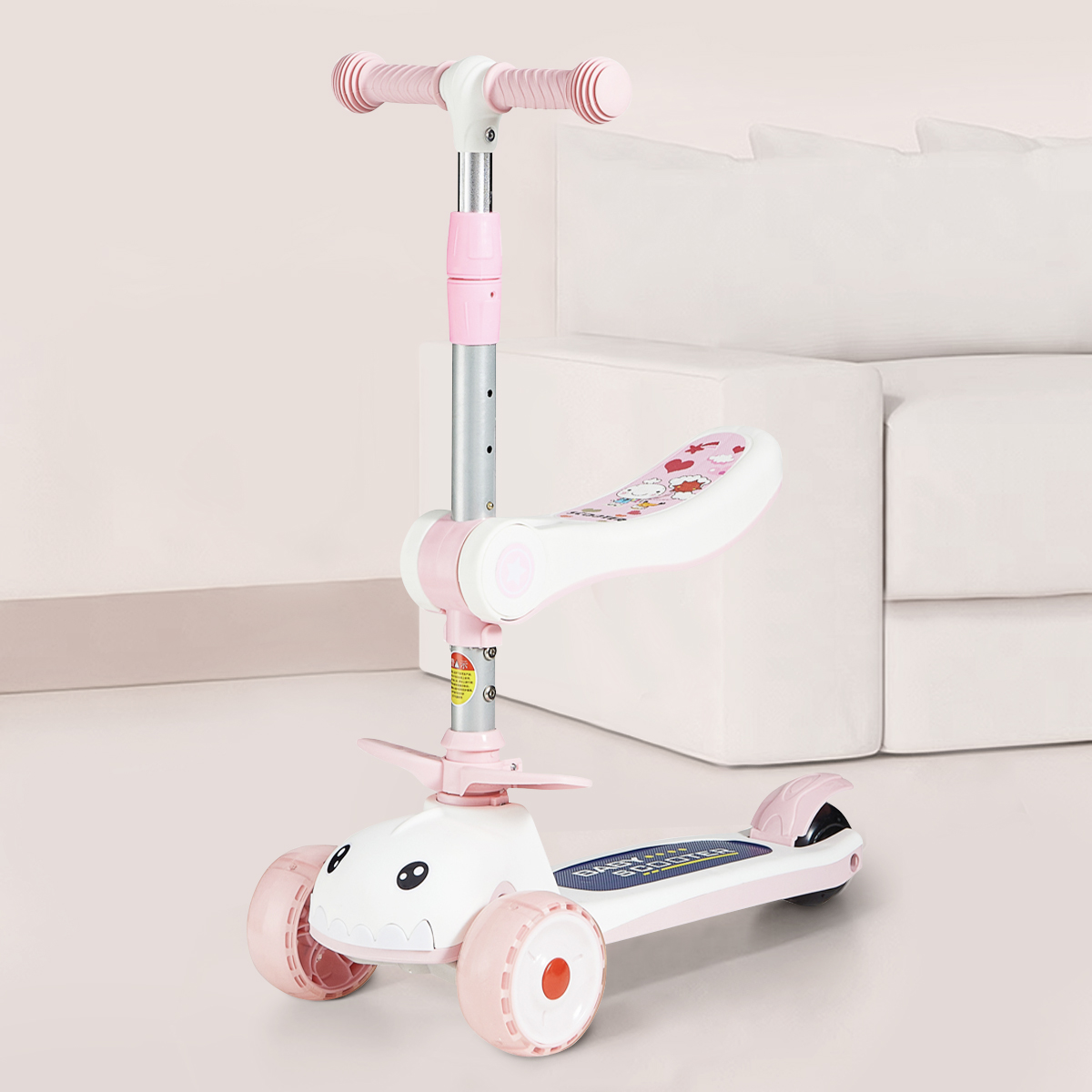 Scooter children 1-3-6-8 years old 2 men and women children three-in-one baby slippery can sit on a yo-yo car-Hibobi Premium