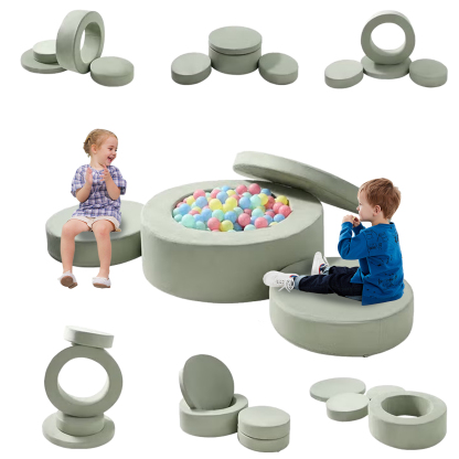 Modular Kids Play Couch – 4 Pcs Convertible Sofa for Toddlers & Kids