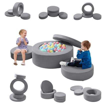 Modular Kids Play Couch – 4 Pcs Convertible Sofa for Toddlers & Kids