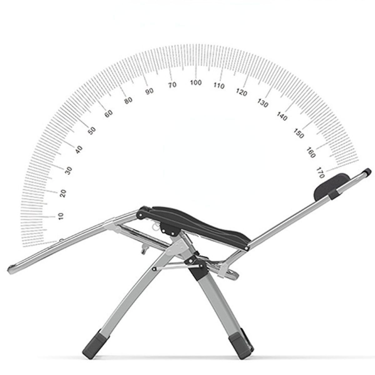 Outdoor balcony home leisure nap folding chair sunbathing office lazy back recliner