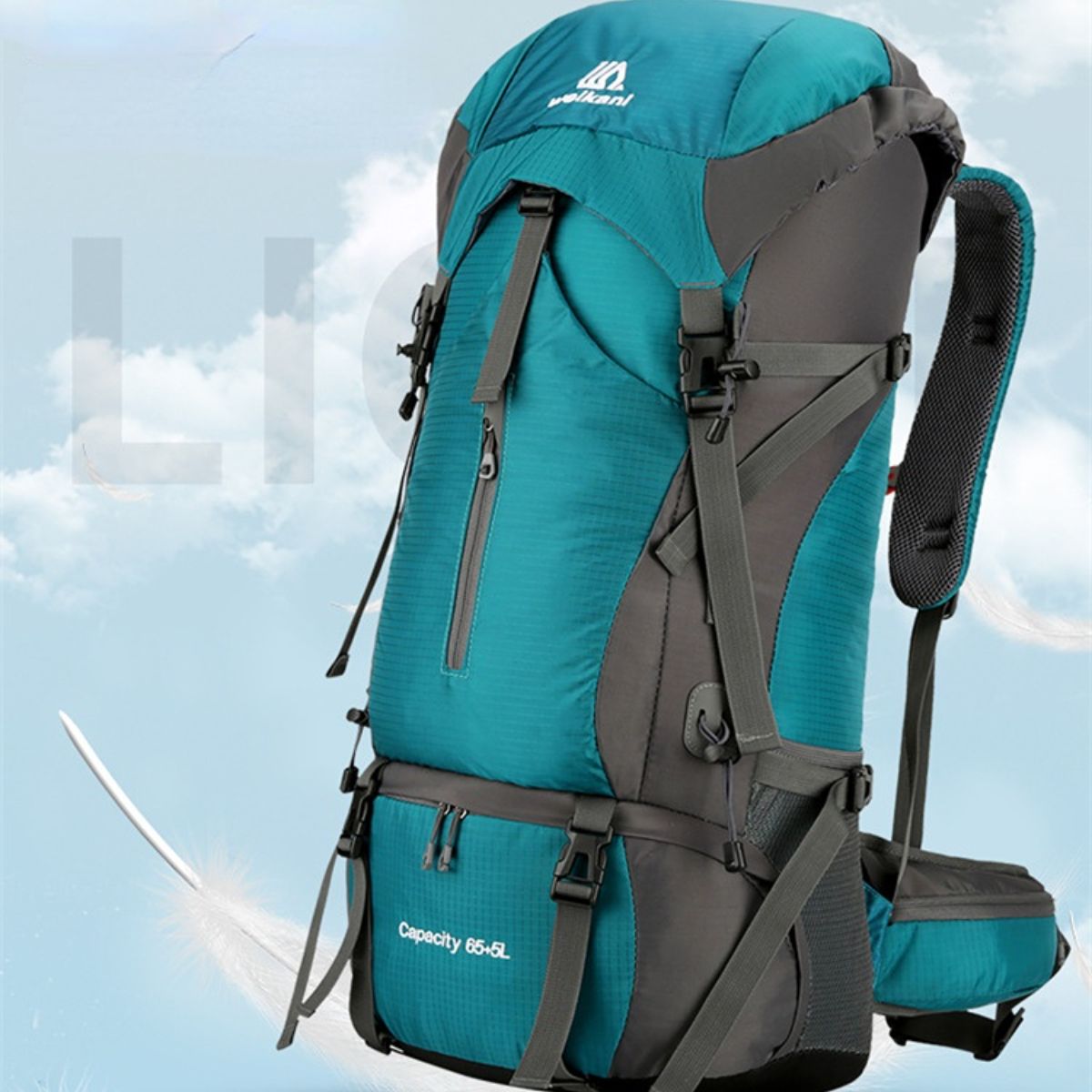 Outdoor sports mountaineering bag 70 liters large capacity backpack hiking camping bag