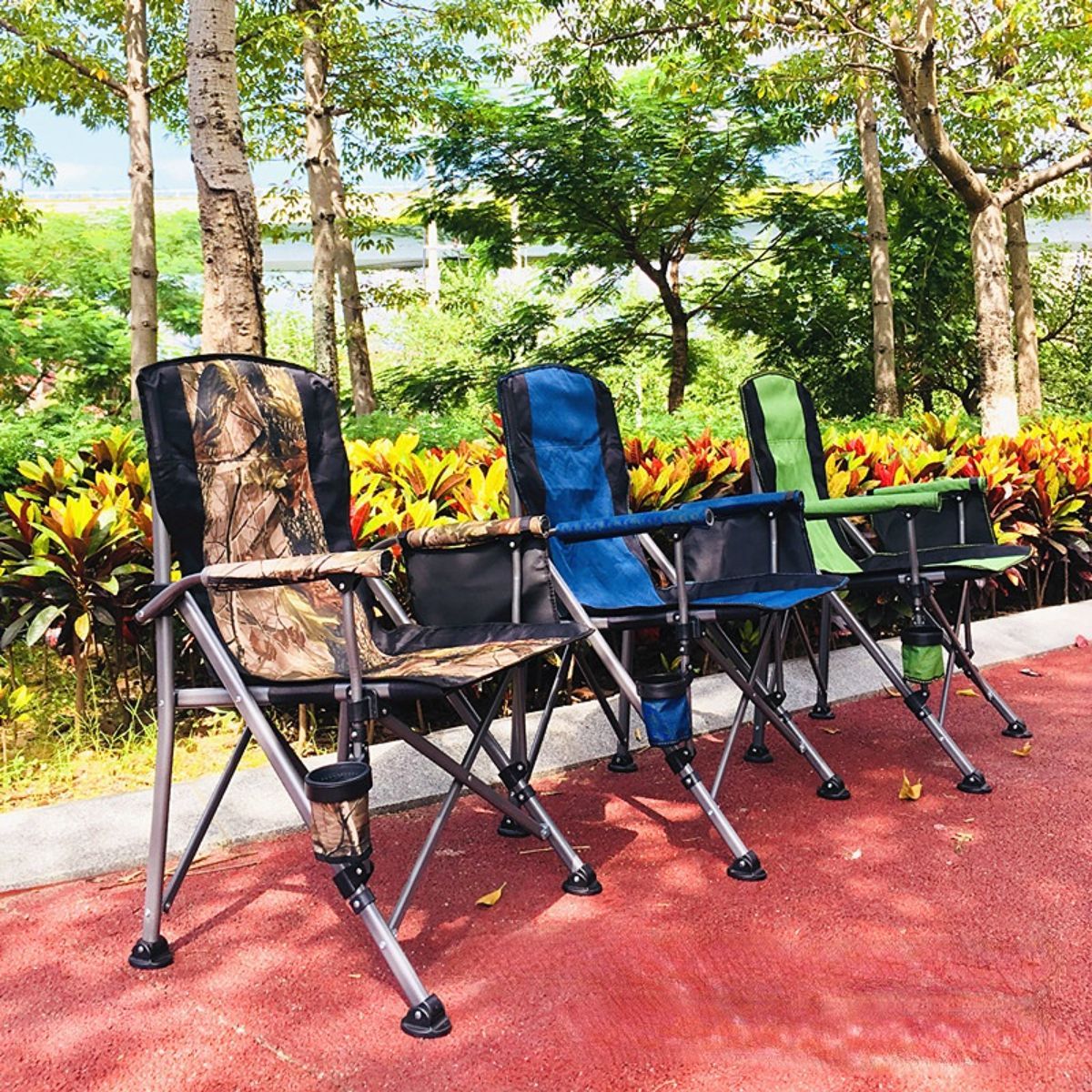 Factory price direct selling outdoor leisure chair folding fishing chair raft fishing chair load capacity 300 catties hard sitting armchair director chair-Hibobi Premium