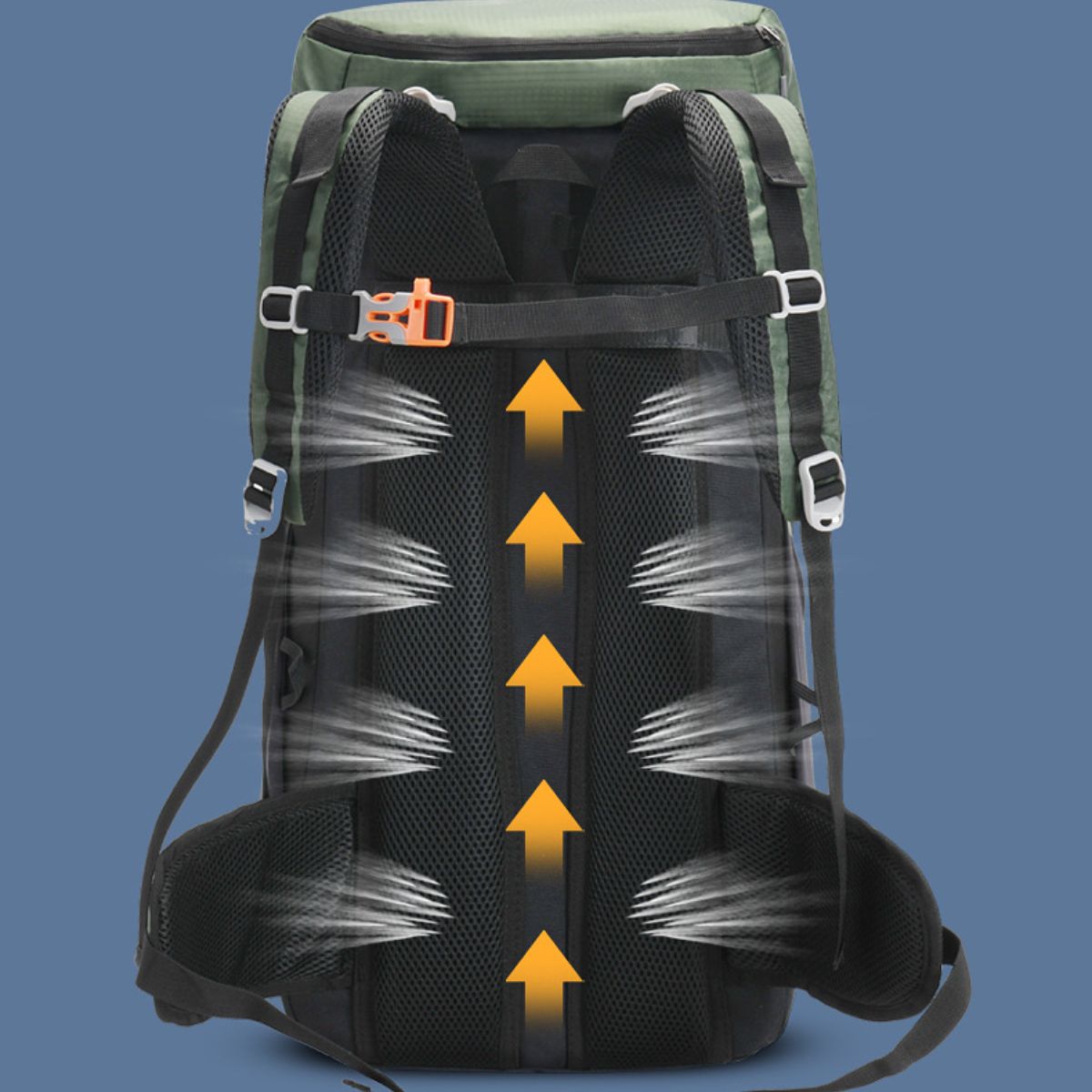 Weikani new outdoor sports mountaineering bag camping backpack Oxford cloth travel backpack 50L large rucksack-Hibobi Premium