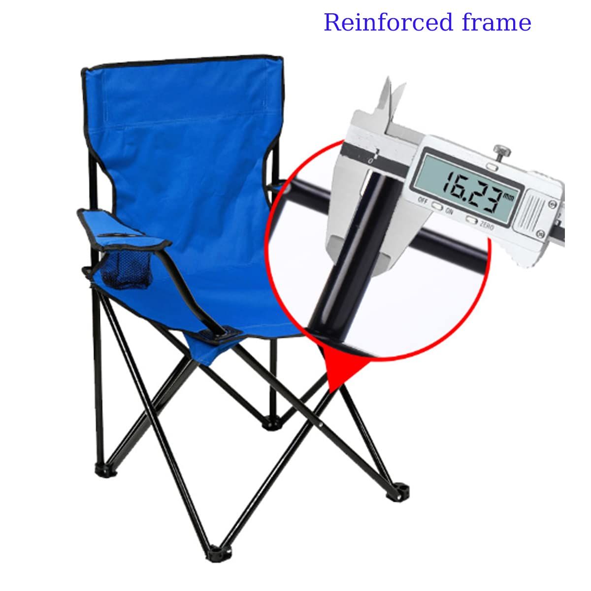 Outdoor folding chairs Camping backrest Portable tables and chairs Camping chairs Fishing folding chairs Armrests Beach chairs-Hibobi Premium