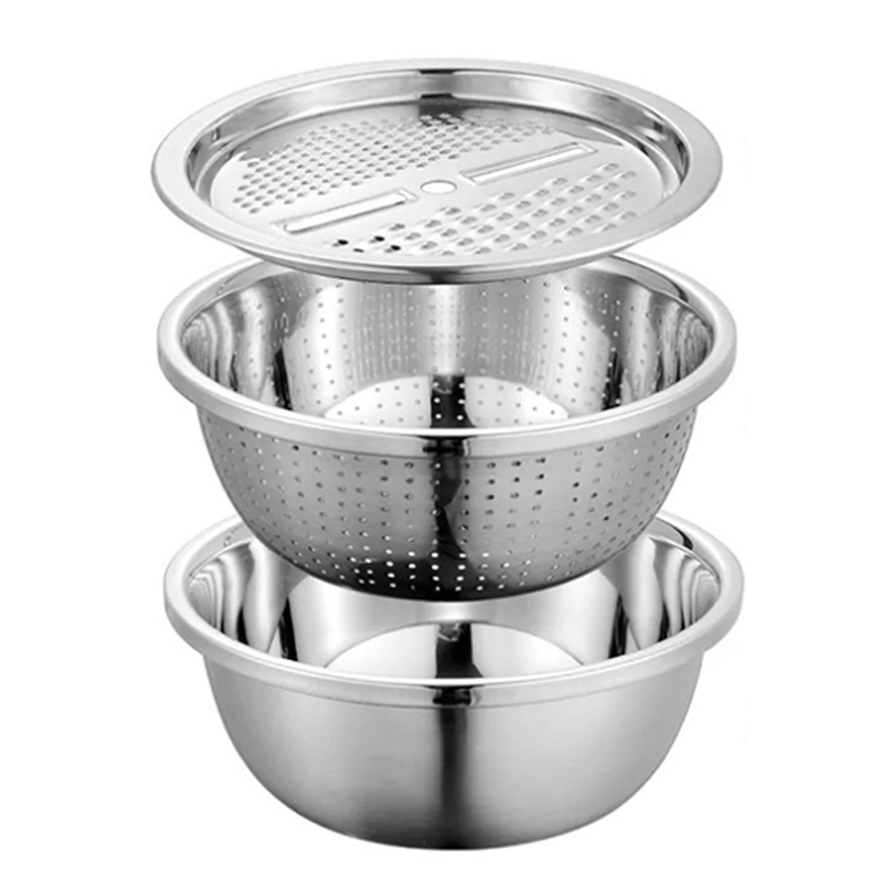 Thickened Stainless Steel Basin With Grater