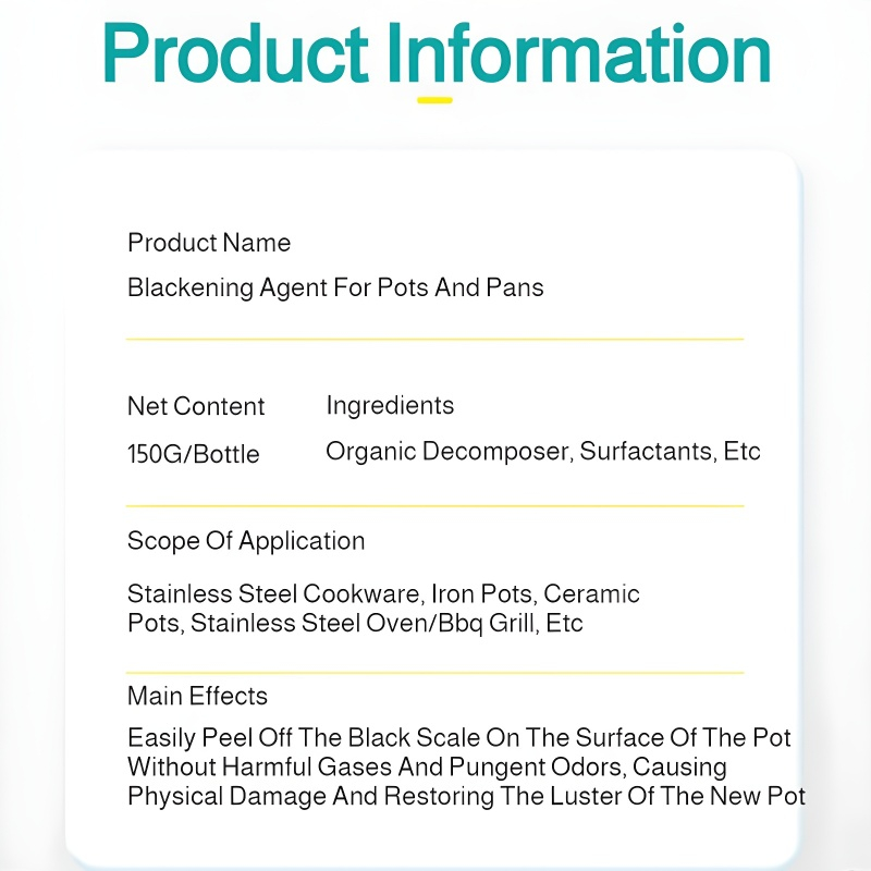 multifunction Pot bottom cleaner stain remover Deep Cleaning Removes Black Scale Without Hurting Kit