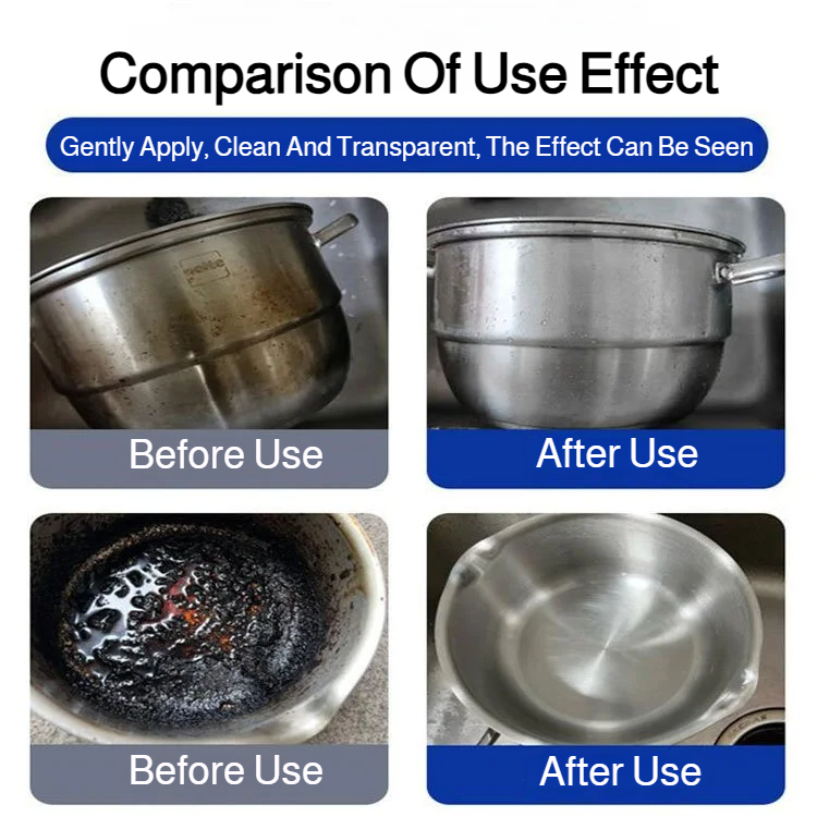 multifunction Pot bottom cleaner stain remover Deep Cleaning Removes Black Scale Without Hurting Kit