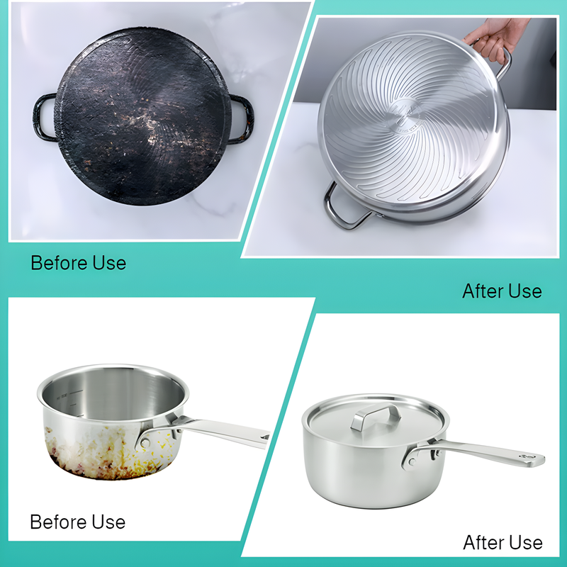 multifunction Pot bottom cleaner stain remover Deep Cleaning Removes Black Scale Without Hurting Kit