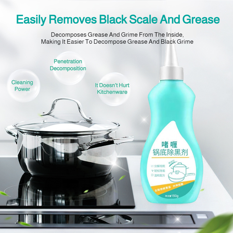 multifunction Pot bottom cleaner stain remover Deep Cleaning Removes Black Scale Without Hurting Kit
