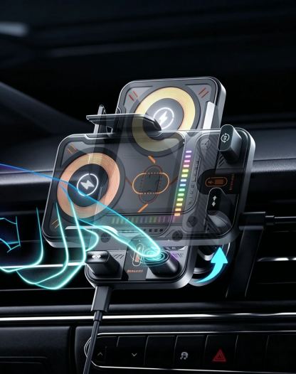 Wireless fast charging car phone holder