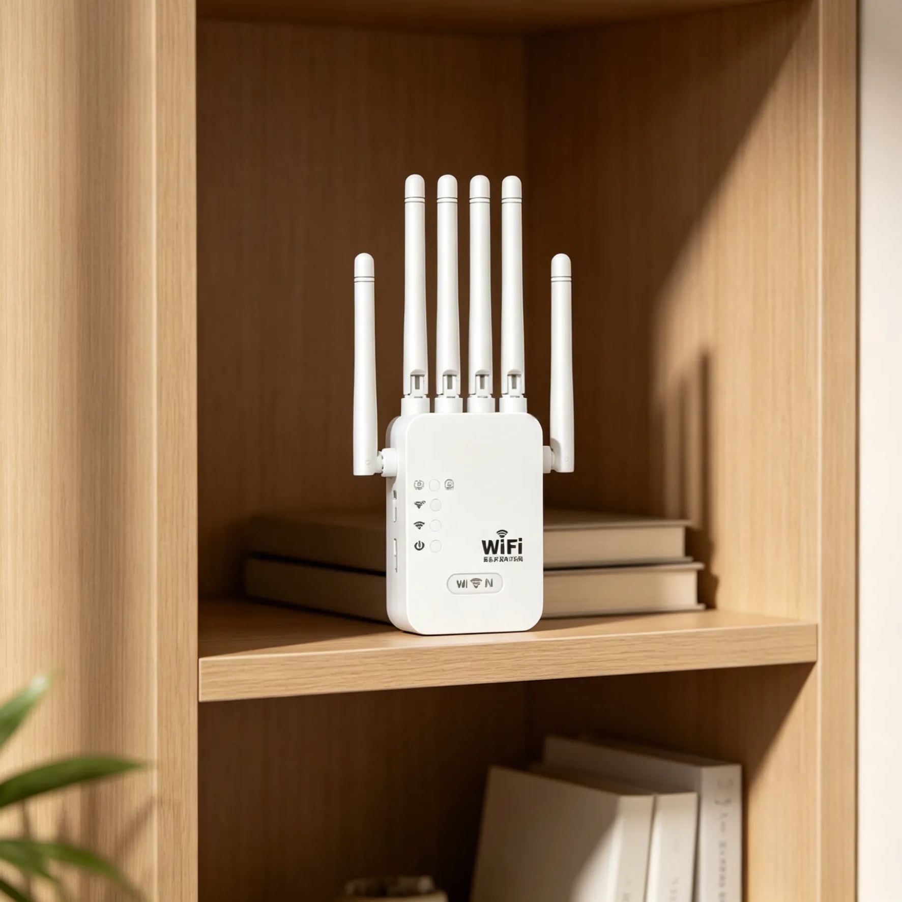 Six-antenna wireless signal amplifier