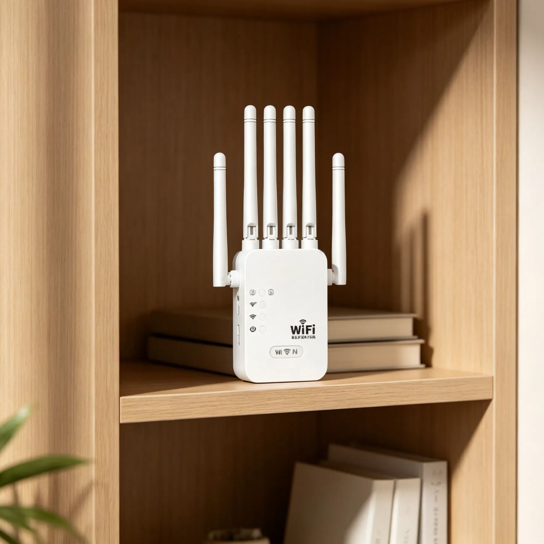 Six-antenna wireless signal amplifier