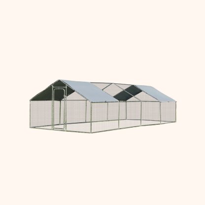 Furfurst Large Walk In Chicken Coop Run House 