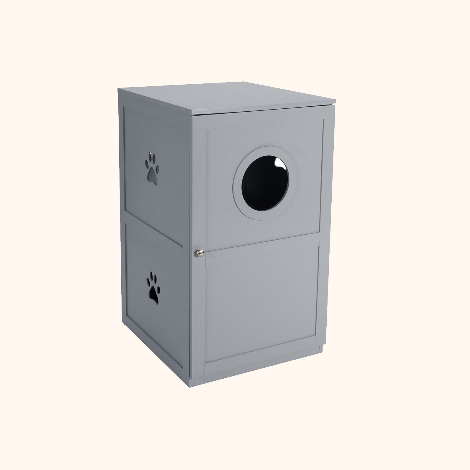 Furfurst 2-Tier Litter Box Enclosure with Anti-Toppling System