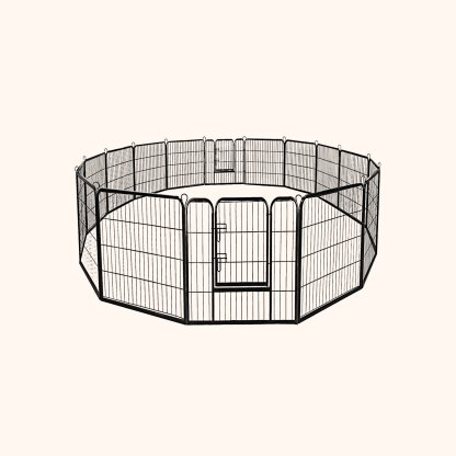 Furfurst 100cm 8 Panel Height Pet Playpen with Anti-Rust Material for Dog/Cat