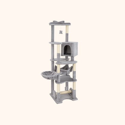 Furfurst 176cm Tall Multi-level Cat Tree Cat Tower with Top Perch