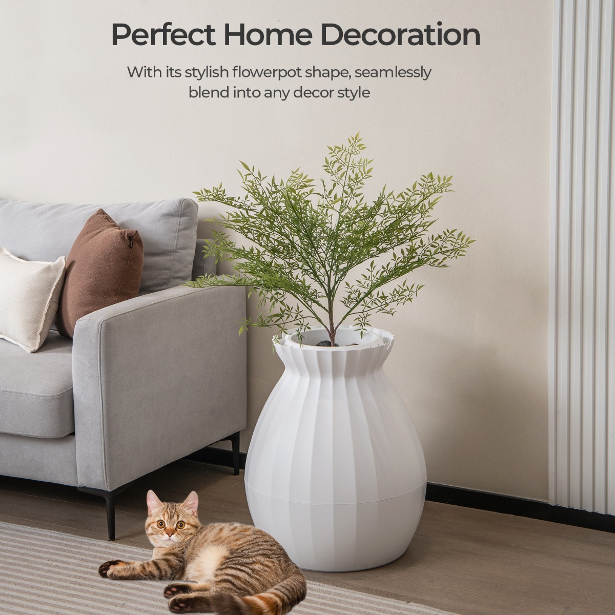 Furfurst 178cm Cat Tree + Cat Litter Box Furniture