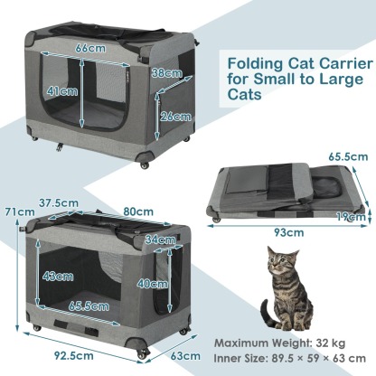 Furfurst Folding Cat Racing Cage