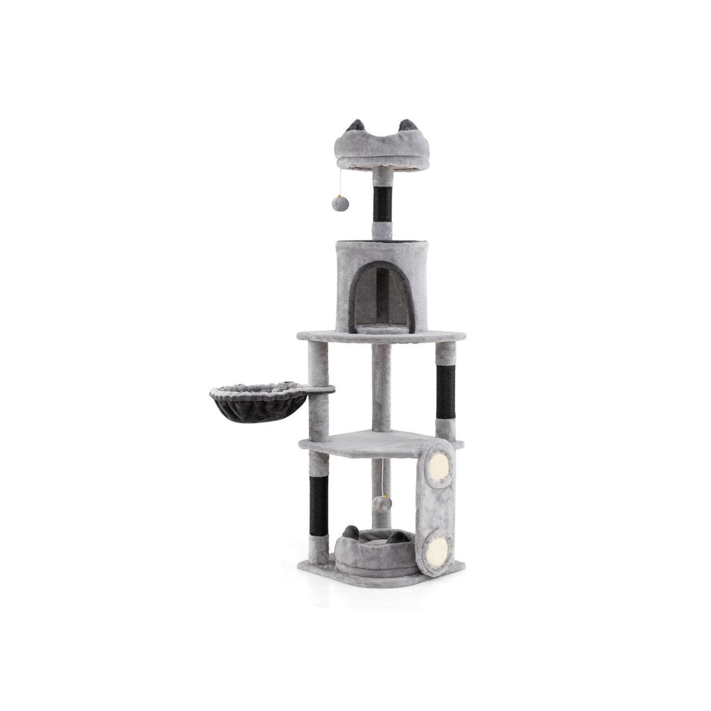 Furfurst Tall Cat Tree with Sisal Scratching Posts and Board