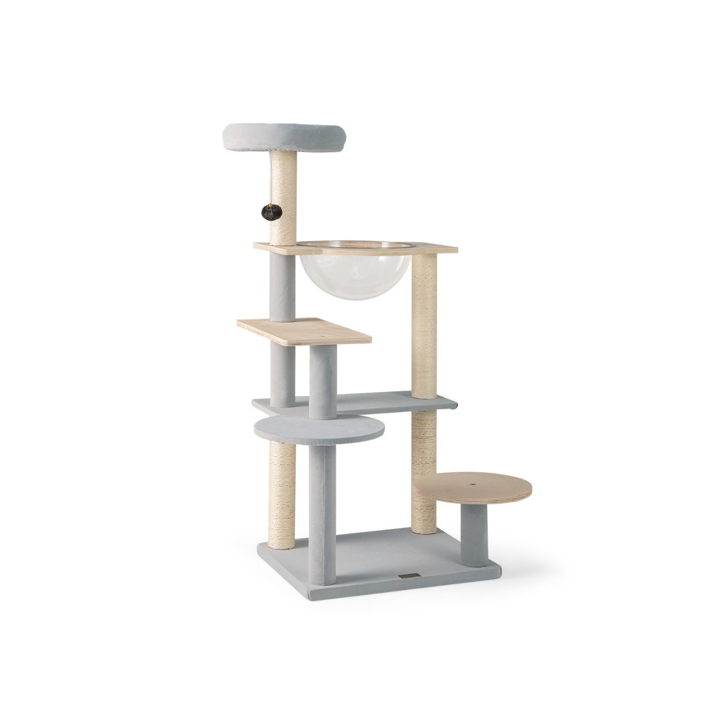 Furfurst Multi-level Modern Cat Tree with Removable Padded Top Perch