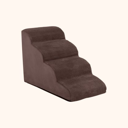 Furfurst 4-Tier 51 cm High Foam Dog Ramp with Gentle Slope Surface