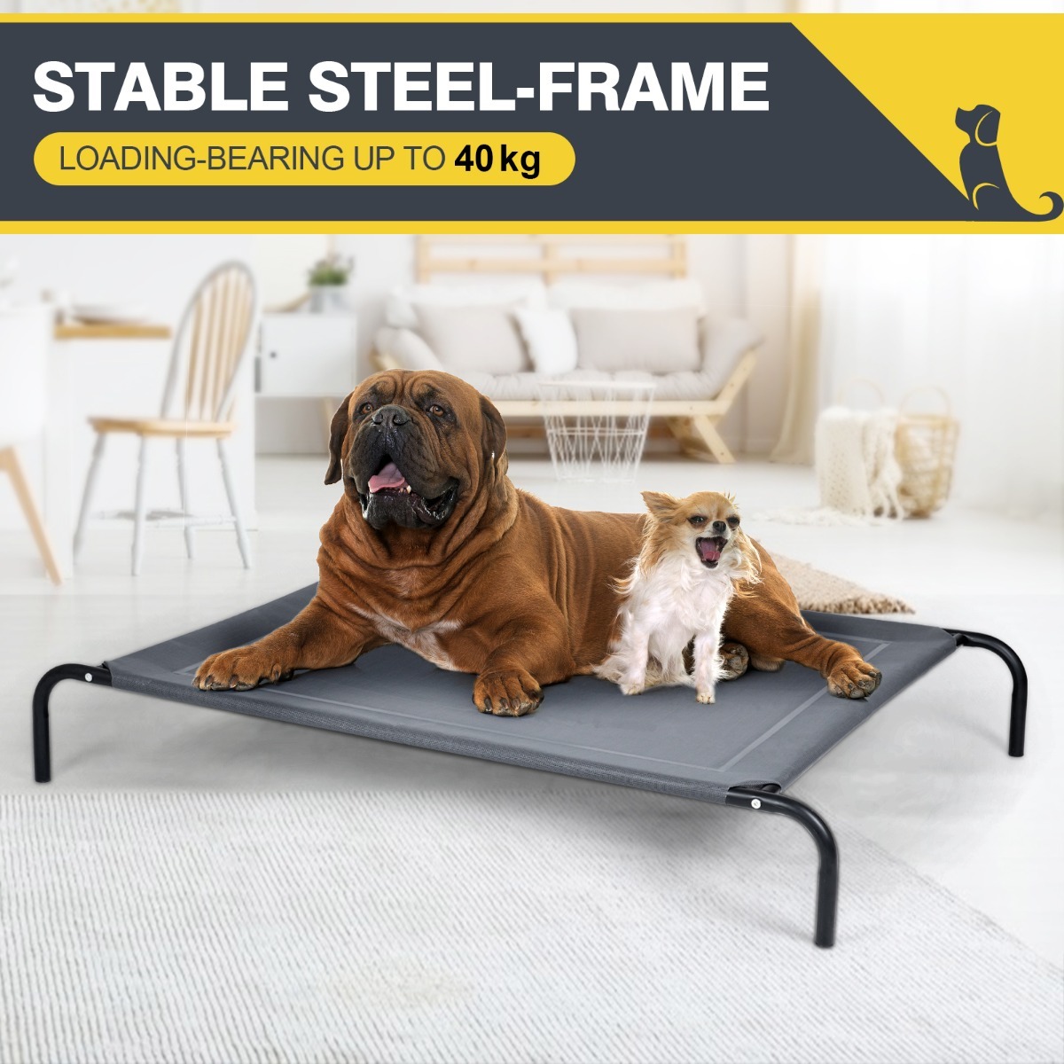 Elevated Pet Bed for Large Dogs Cot for Indoor & Outdoor