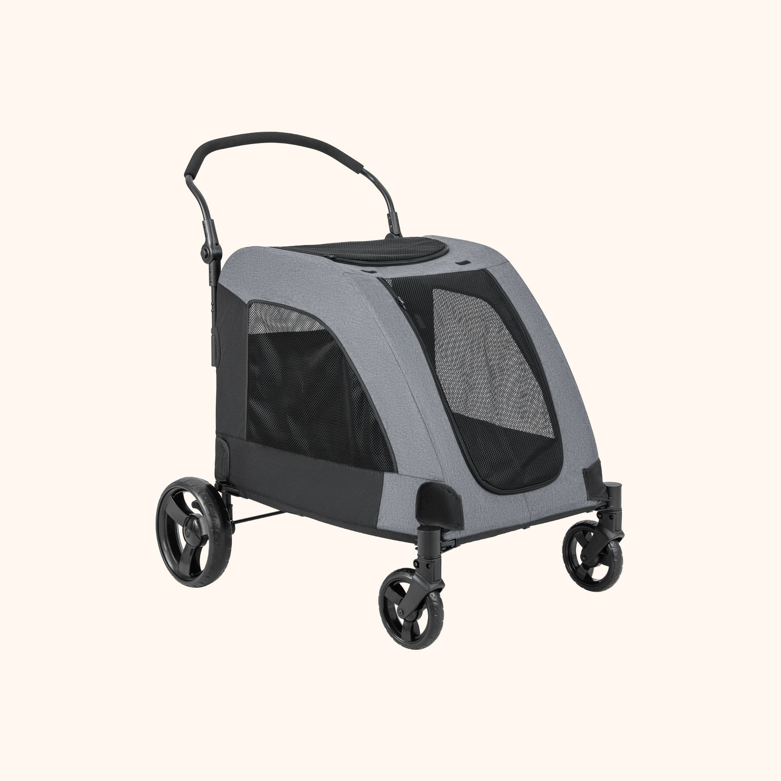Furfurst Large Dog Stroller Foldable Pet Stroller with Dual Entry and Removable Pad