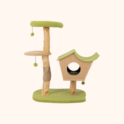 Furfurst 110CM Cat Tree with Padded Top Perch