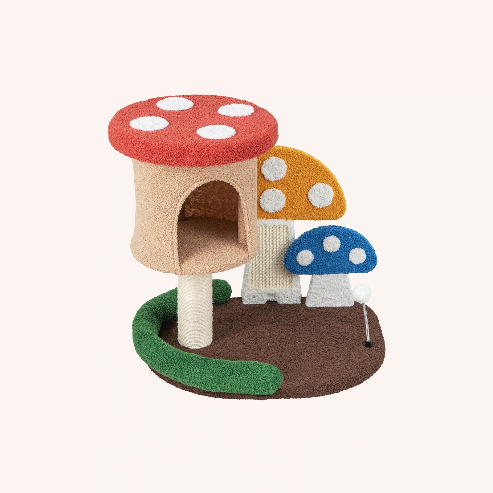 Furfurst 4-In-1 Cat Tree with Condo and Platform