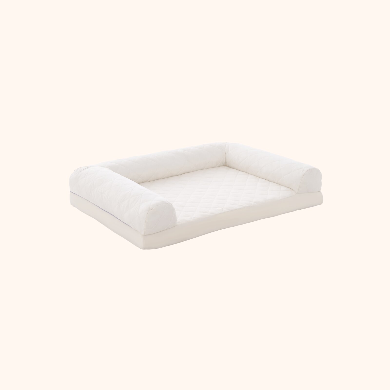 Furfurst Orthopedic Medium Small Dogs Egg-Foam Dog Crate Bed with 3-Side Bolster