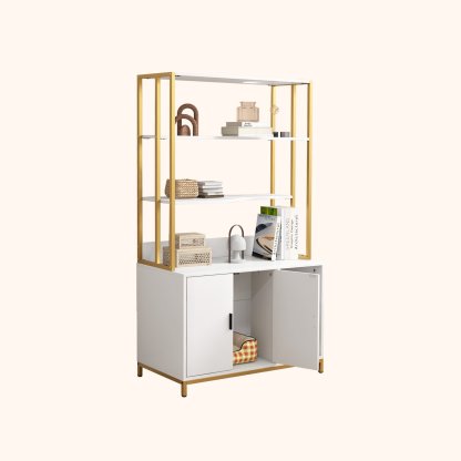 Furfurst 154 cm Large 2-in-1 Cat Litter Box Enclosure with Storage