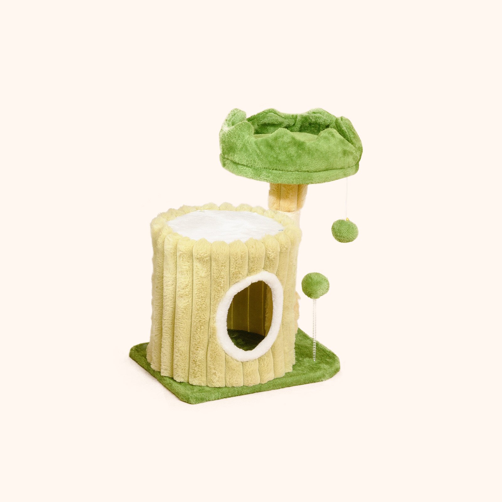 Furfurst Modern Small Cat Tower Cute Cat Tree with Sisal Scratching Posts