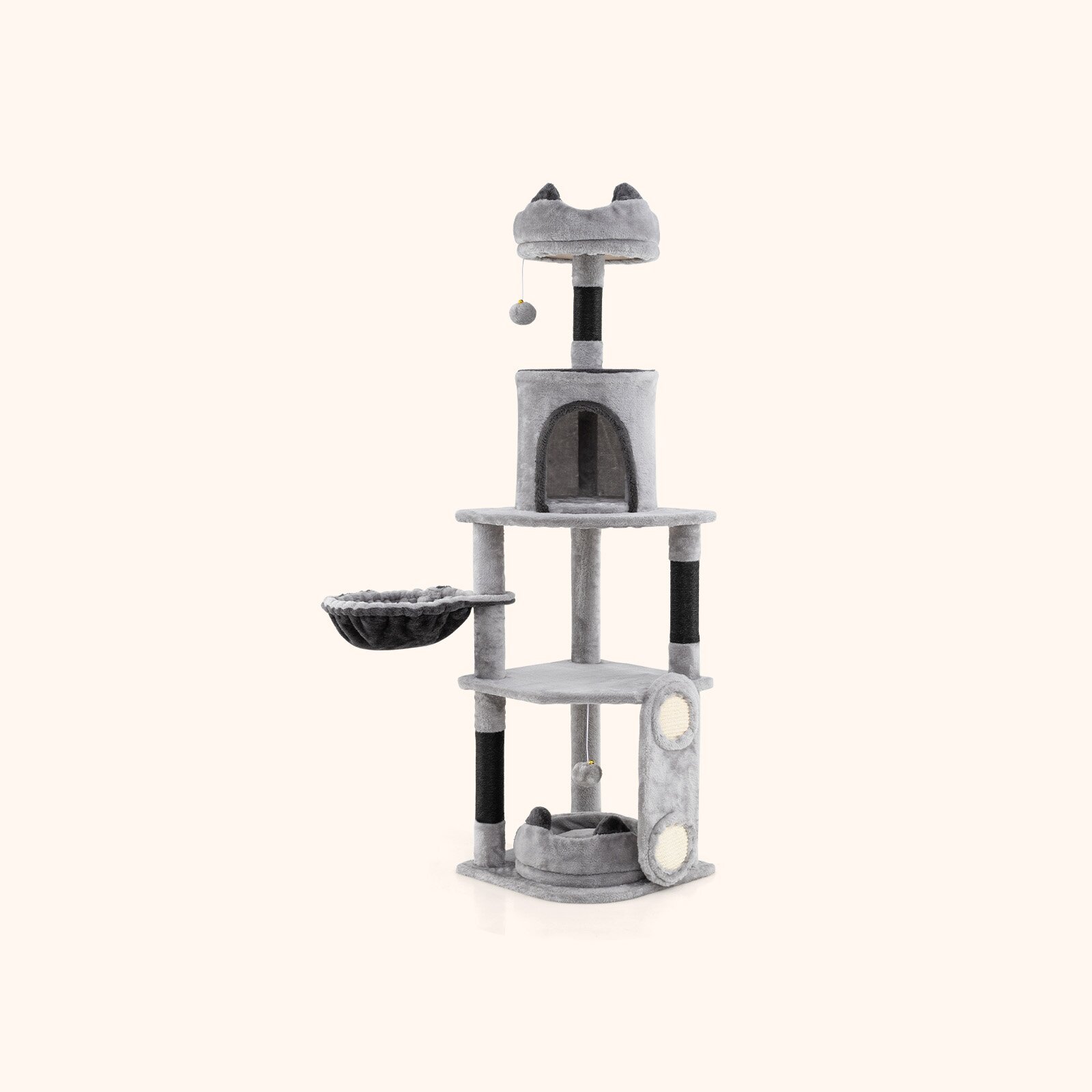 Furfurst Tall Cat Tree with Sisal Scratching Posts and Board
