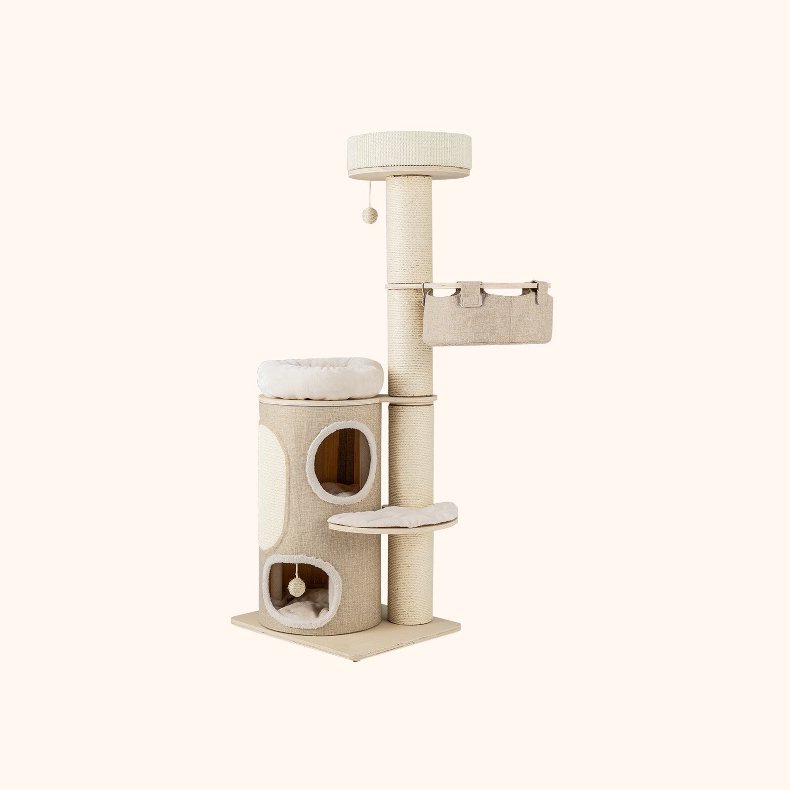 Furfurst 155CM Tall Multi-level Cat Tower for Indoor Cats