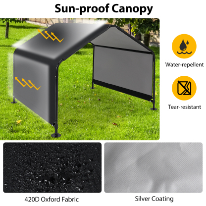 Furfurst Dog Shade Shelter with Waterproof Roof for Large Medium Small Breeds
