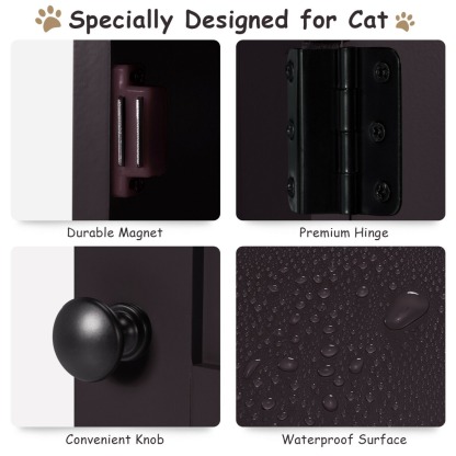 Furfurst 2-Tier Litter Box Enclosure with Anti-Toppling System