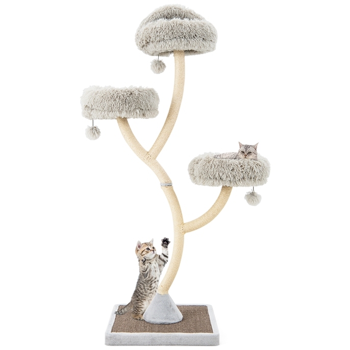Furfurst 178cm Multi-Level Cat Activity Center with 3 Warm Perches for Cat