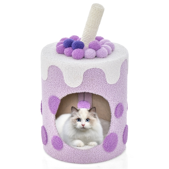 Furfurst Bubble Tea Cat Tree Tower with Scratching Post