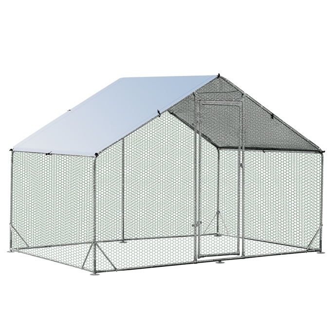 Large Spire-Shaped Chicken Coop with Waterproof and  Cover-FURFURST