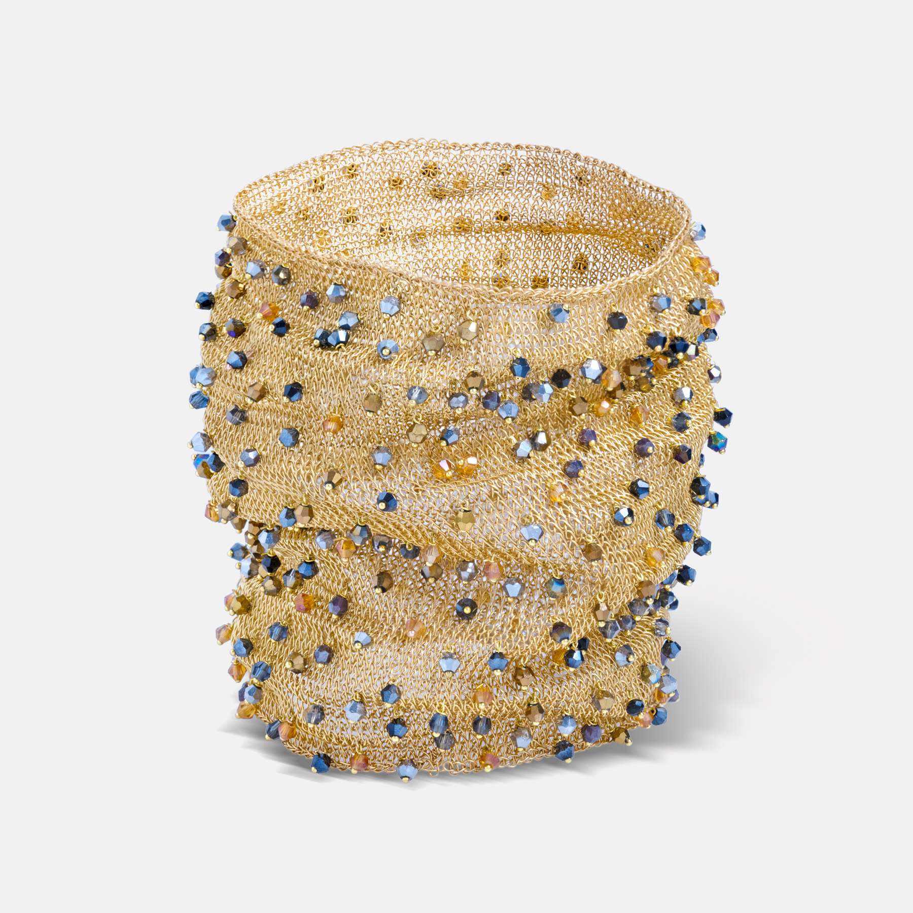 Amara Cuff Gold Metalic Bracelet Romeo Delauris