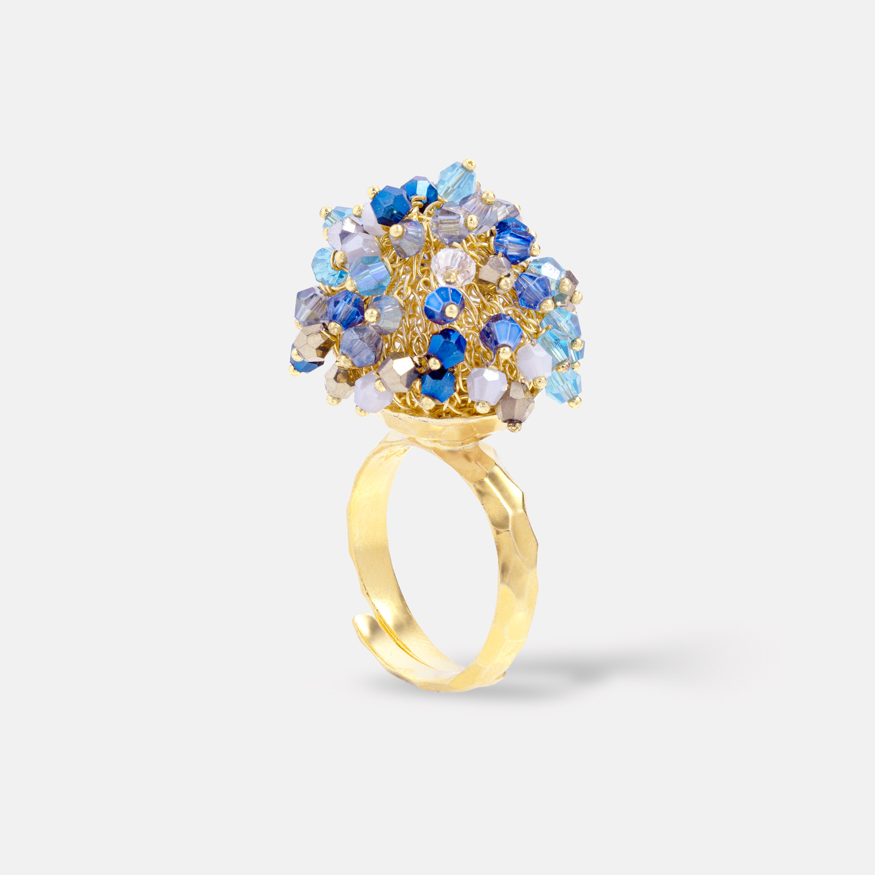 Aria Gold Blue Ring Romeo Delauris