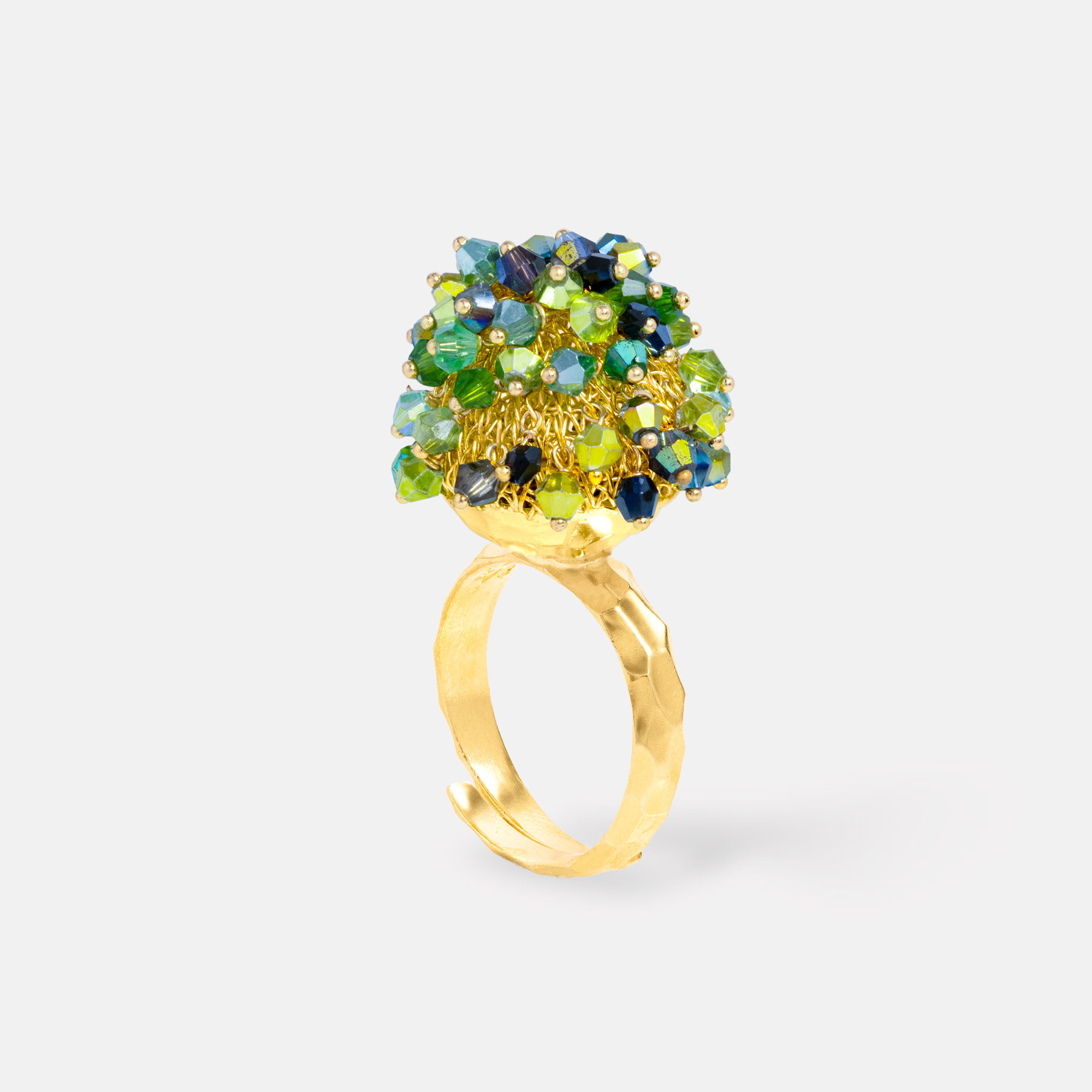 Aria Gold Green Ring Romeo Delauris