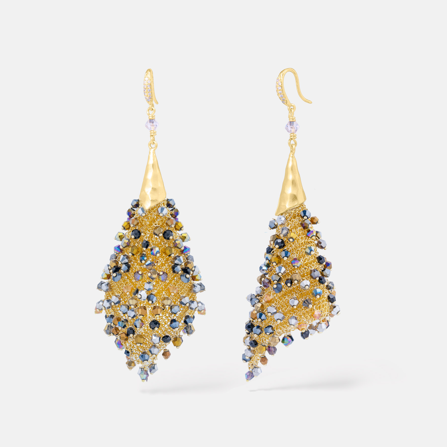 Arete Gold Metalic Earrings Romeo Delauris