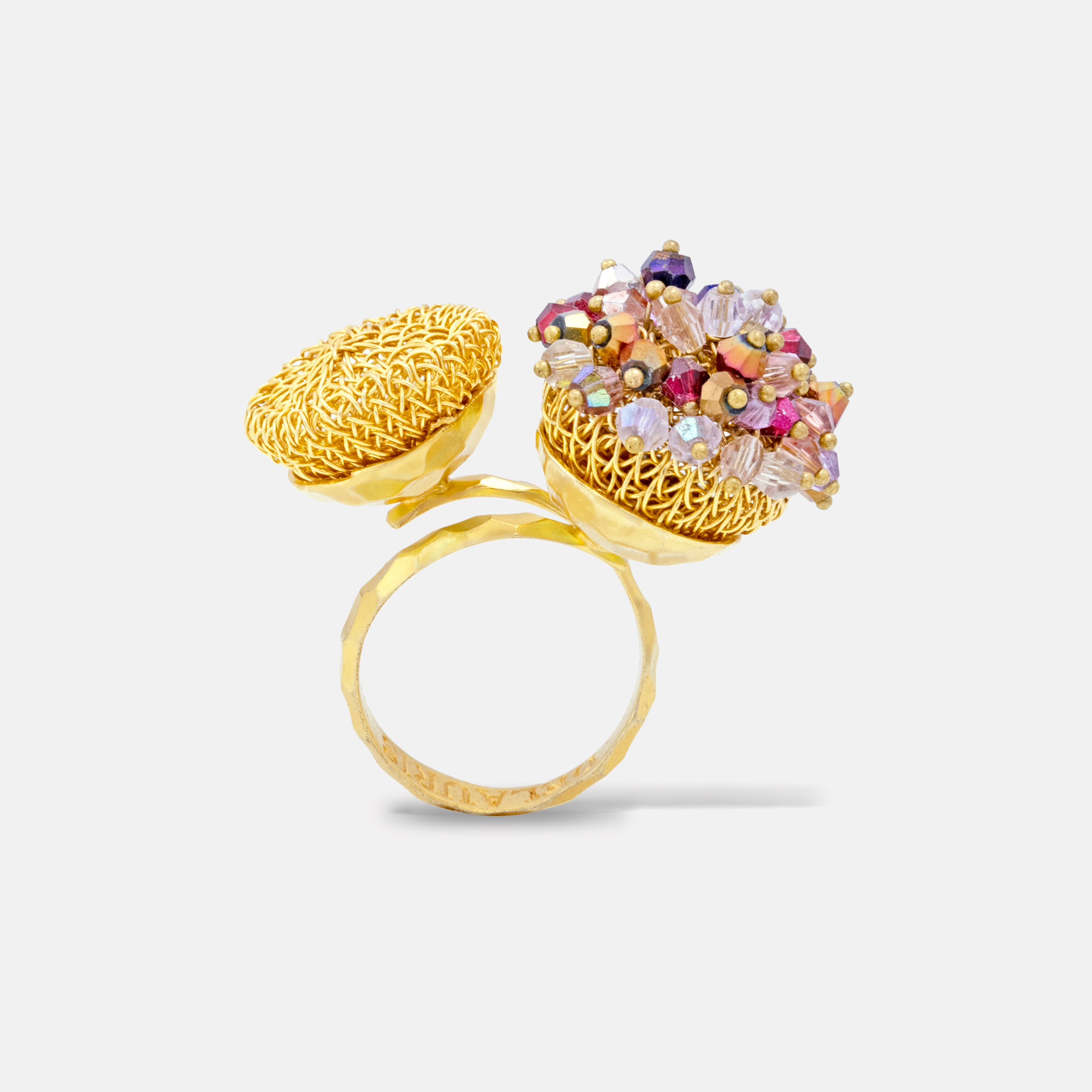 Hebe Gold Red Ring Romeo Delauris