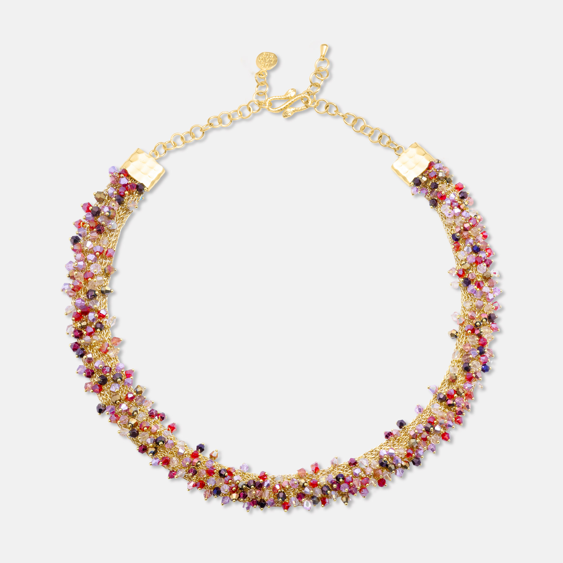 Pallas Gold Red Necklace Romeo Delauris