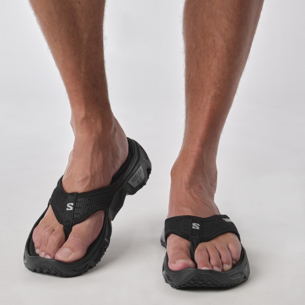 REELAX BREAK 6.0 BLACK/BLACK/ALLOY Men Flip Flops