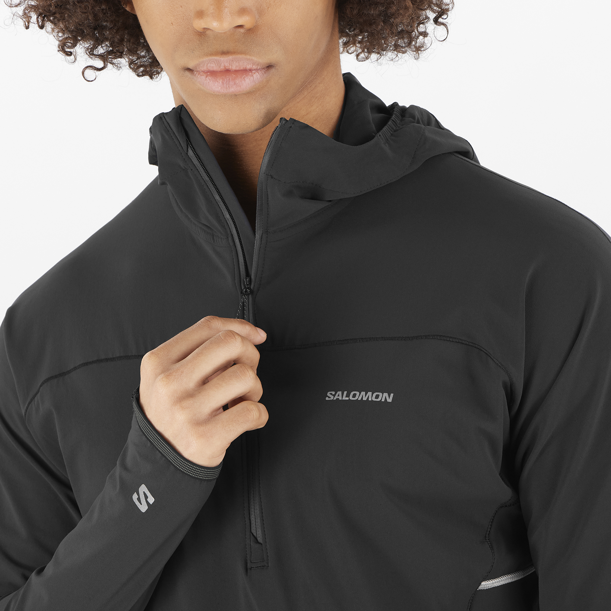 SENSE AERO HYBRID HALF ZIP HOODED