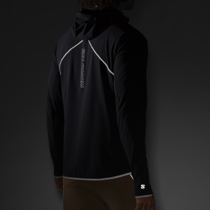 SENSE AERO HYBRID HALF ZIP HOODED